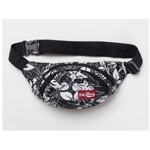 Поясна сумка Big Shark - Leaves, Black/White